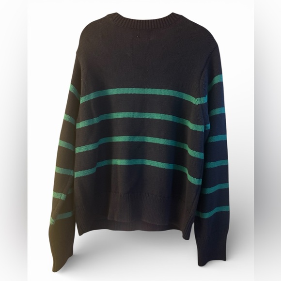 GAP Women's Navy blue and green Striped Sweater Size XL NWT - Picture 3 of 5